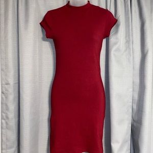 💄RED DRESS SHORT SLEEVE 💋